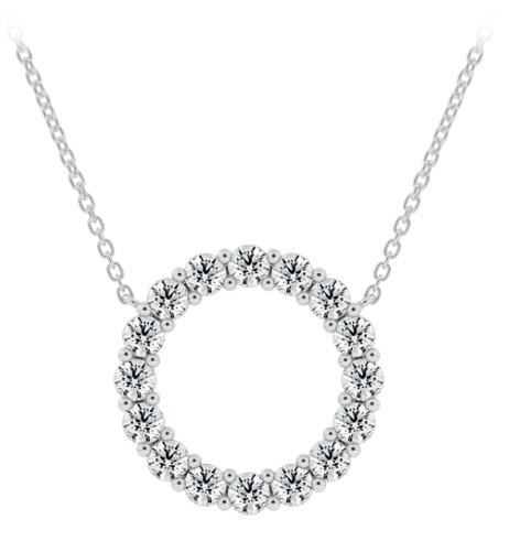 De Beers Forevermark 5 Stone Diamond Necklace