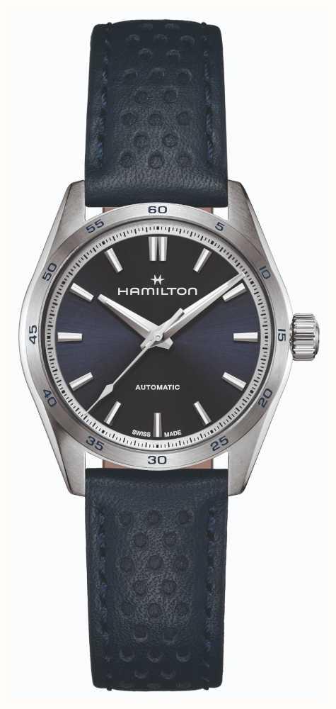 Ladies' Hamilton Jazzmaster Performer Automatic Blue Dial Stainless Steel  Watch | 34mm | H36105140 | REEDS Jewelers