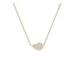Birks Yellow gold Petale Necklace with diamonds