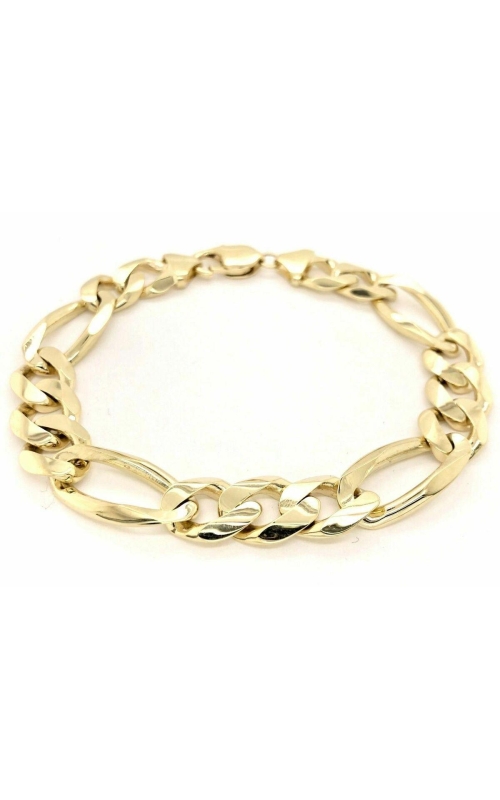 10kt Yellow gold Figaro link bracelet