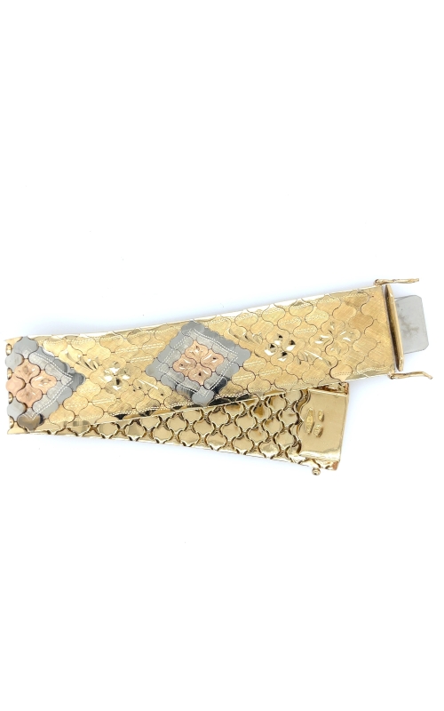 Tri Gold Mesh Bracelet