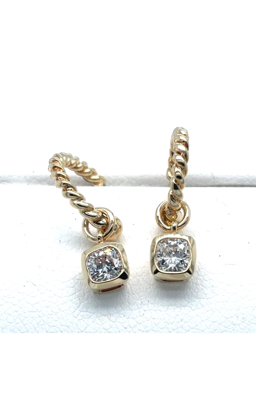 Natural Canadian Cushion Diamond Earrings