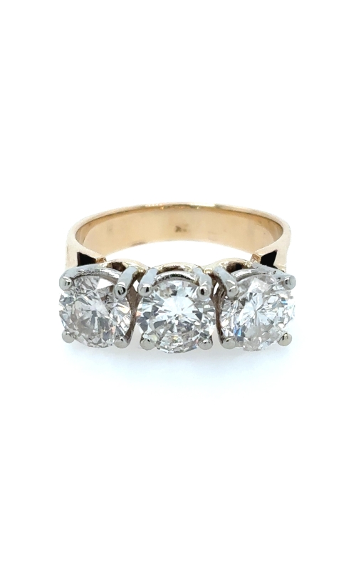 3.31tcw Three Stone Natural Diamond Ring