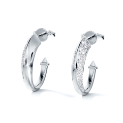Forevermark Avaanti Pave Hoops