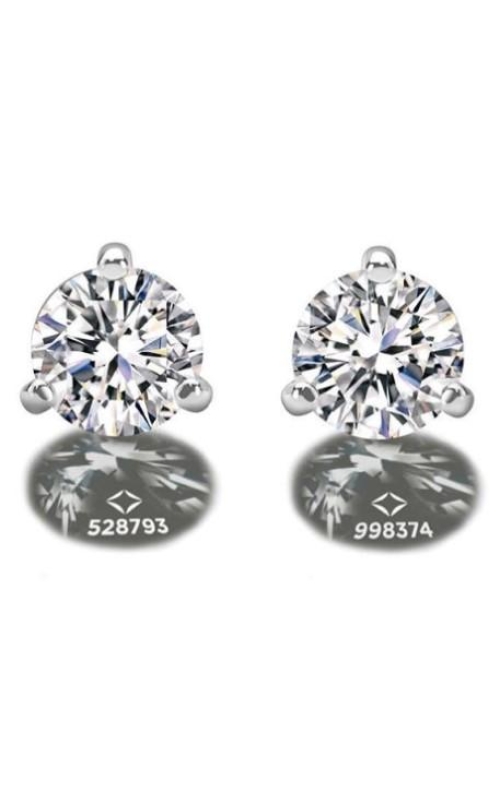 1.12 TCW DeBeers Forevermark Natural Diamond Studs