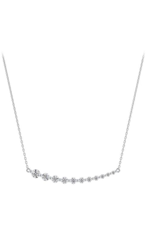 DeBeers Forevermark Assymetrical Graduated Smile Necklace