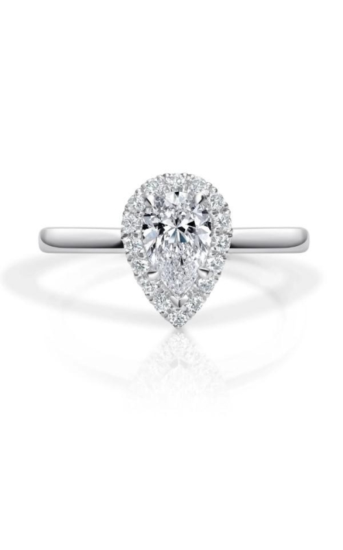 Pear Shape Halo Ring