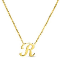 Roberto Coin Initial 'R' Necklace