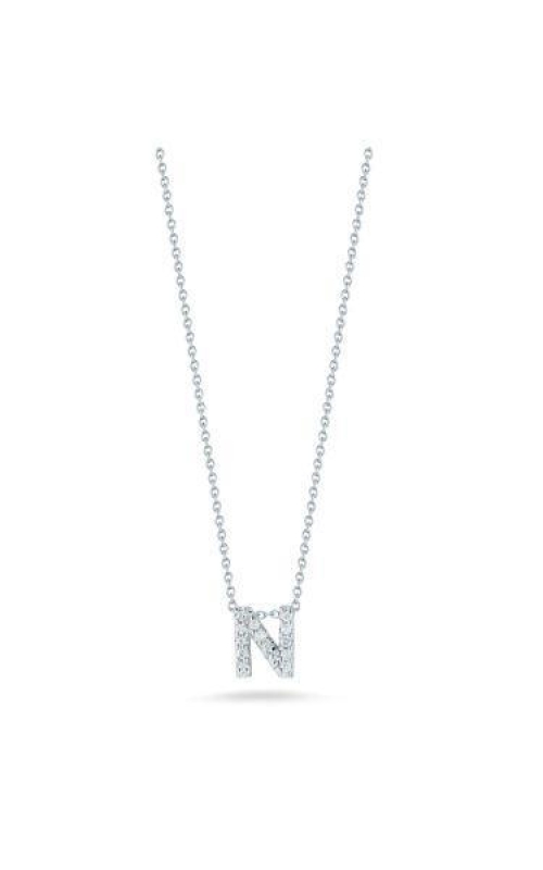 Roberto Coin Diamond Initial Necklace