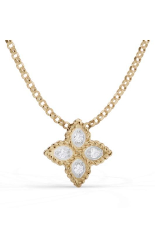 Roberto Coin Diamond Princess Flower Pendant