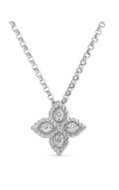 Roberto Coin Diamond Princess Flower Pendant