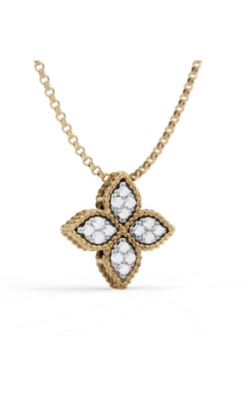 Roberto Coin Diamond Princess Flower Pendant