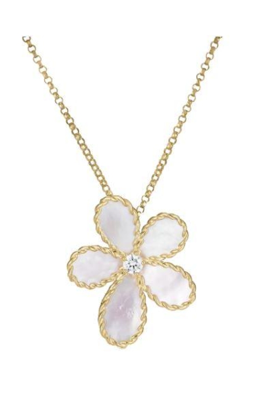 Roberto Coin Flower Mother of Pearl Necklace